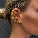 Desert Rose Ear Cuff in Gold
