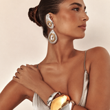 Polki Crescent Ear Cuff