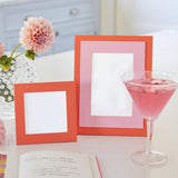 Tiered Tangerine and Pink 5x7 Photo Frame