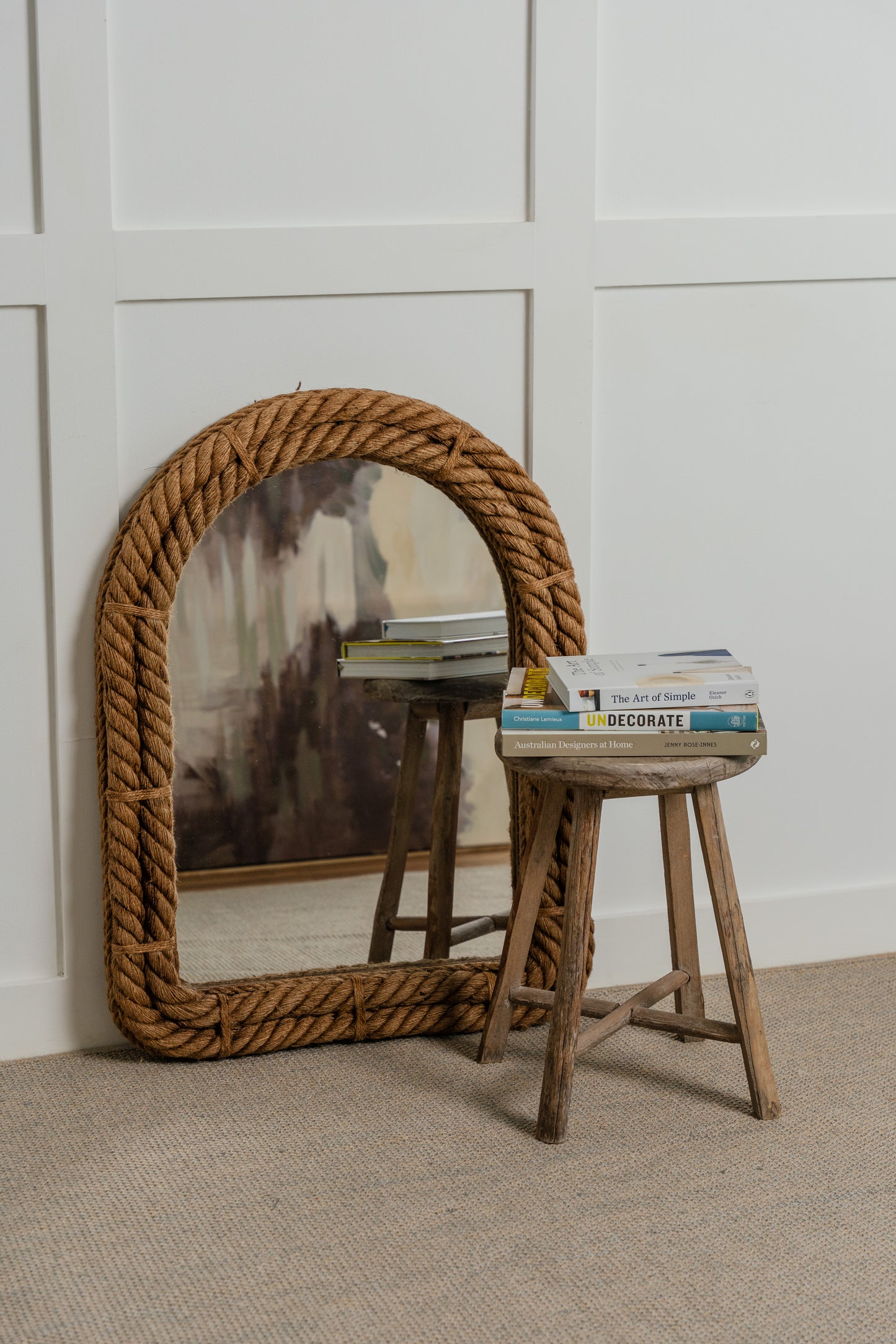 ROPE ARCH MIRROR - NATURAL