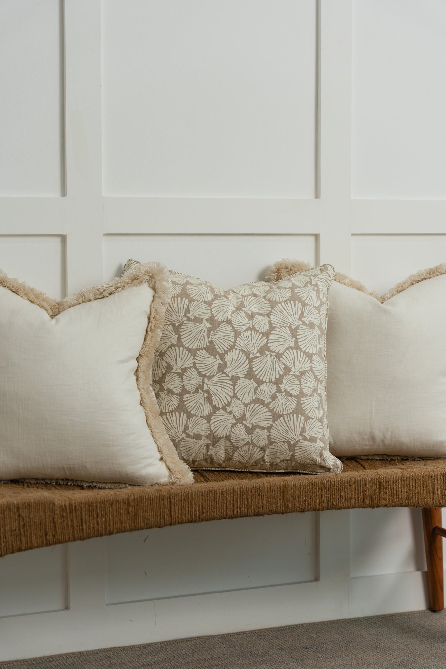 NEWPORT CUSHION - NATURAL