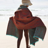 Kuba Summer Beach Towel - Coral
