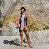 Kuba Summer Beach Towel - Coral