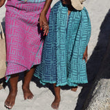 Kuba Summer Beach Towel - Fuchsia