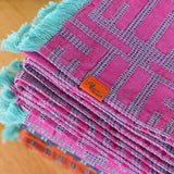 Kuba Summer Beach Towel - Fuchsia