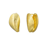 Gold Oyster Shell Earring