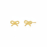Gold Emma Bow Stud