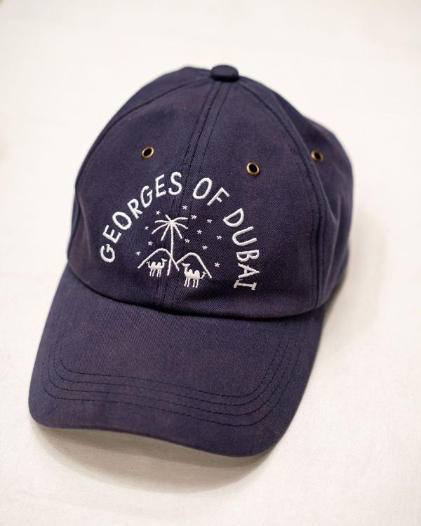 GEORGES OF DUBAI CAP - NAVY & WHITE