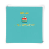 Free Cake Birthday Pin Card