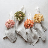 Flora Raffia Napkin Rings