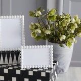 Baubles White 5x7 Photo Frame