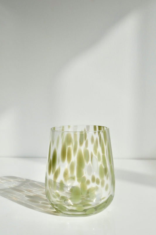 FRECKLE GLASS TUMBLER