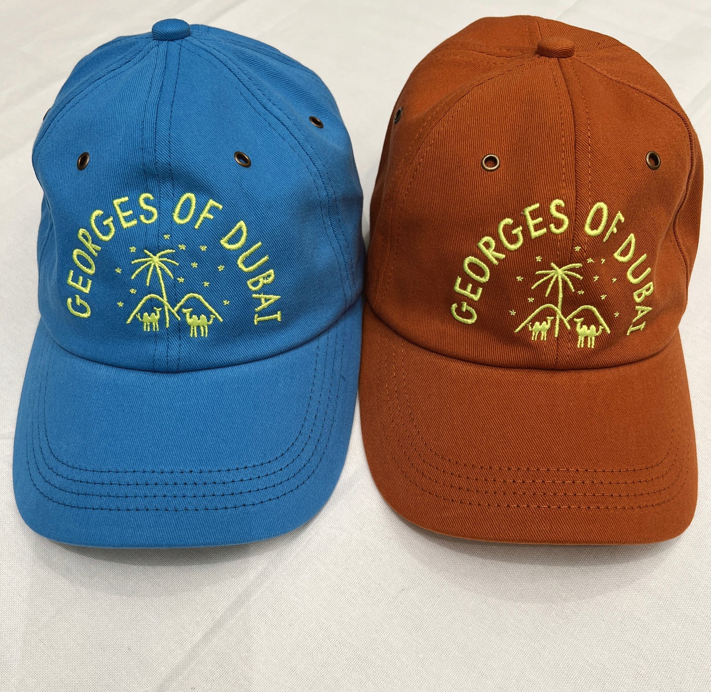 GEORGES OF DUBAI CAP - RUSSET & NEON