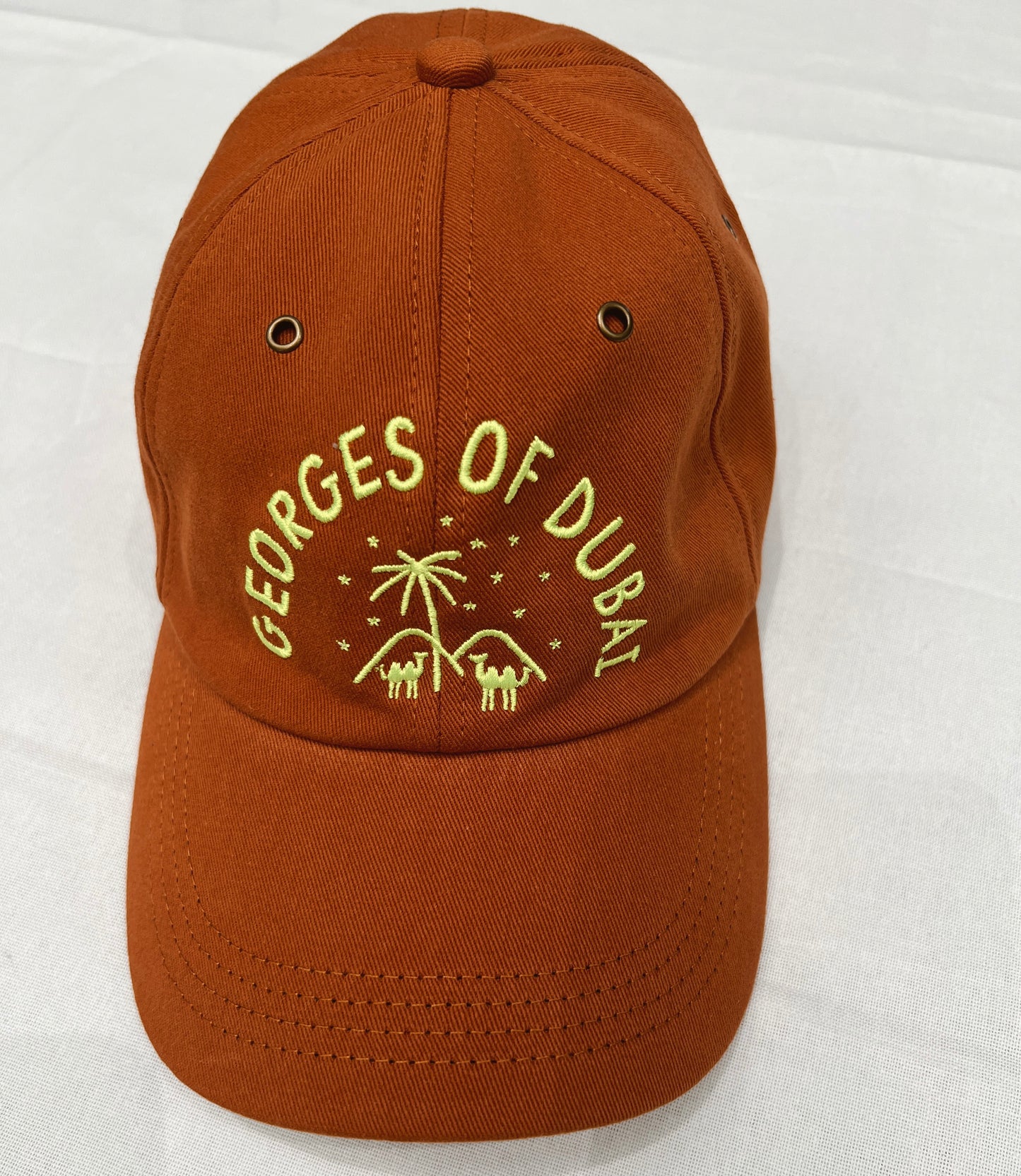 GEORGES OF DUBAI CAP - RUSSET & NEON