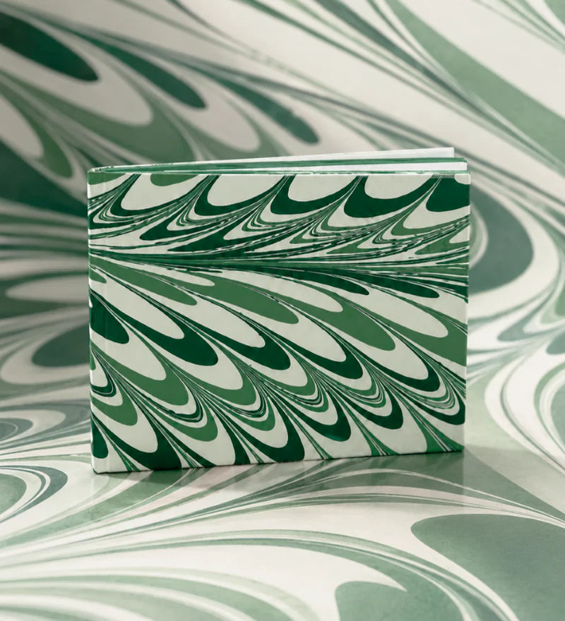 Green Marbled Notepad
