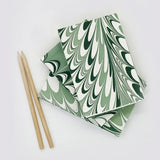 Green Marbled Notepad