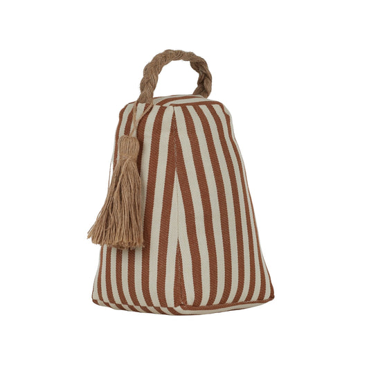 TANZY STRIPE DOOR STOP - TAN