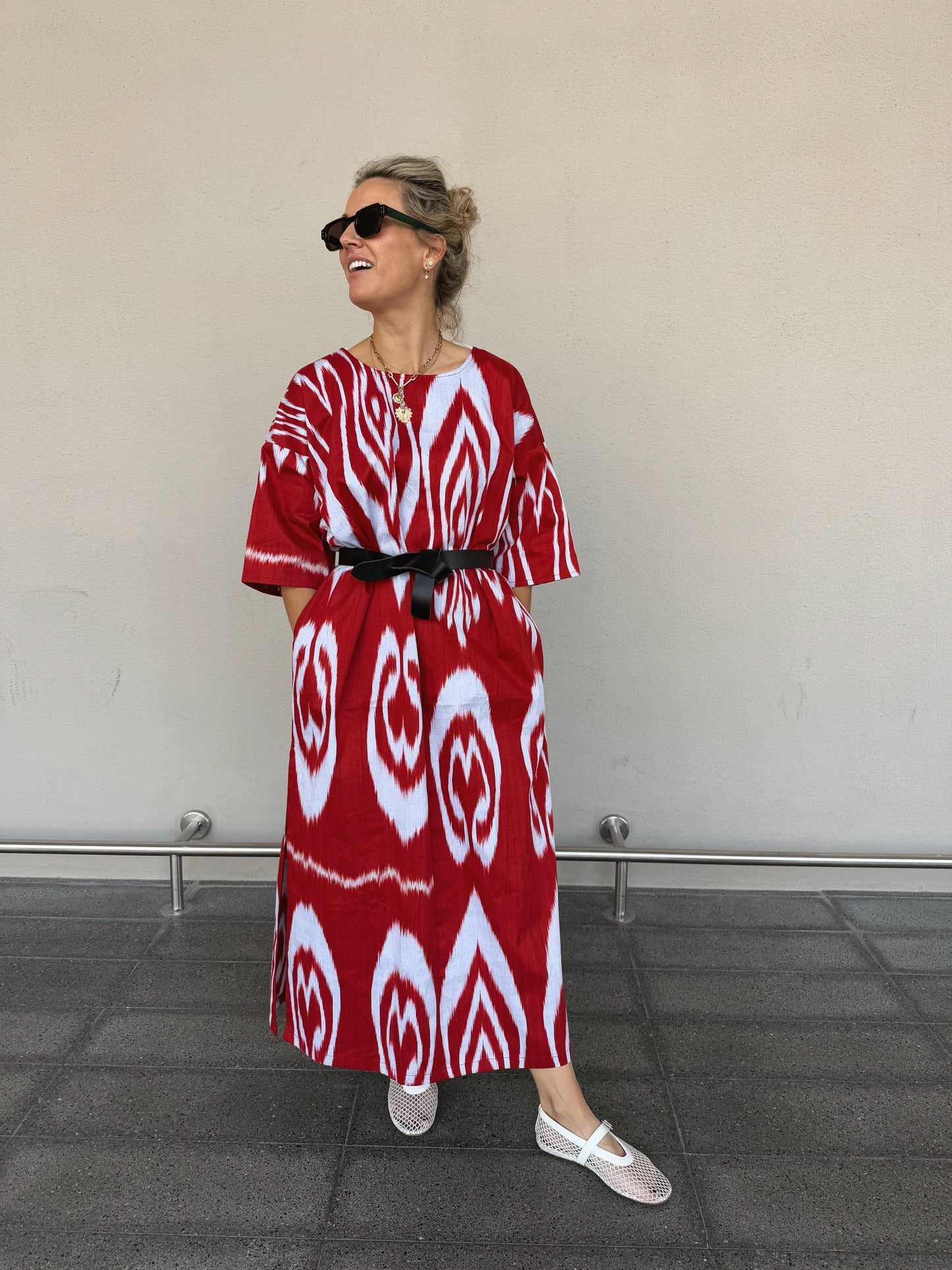 IKAT KAFTAN DRESS