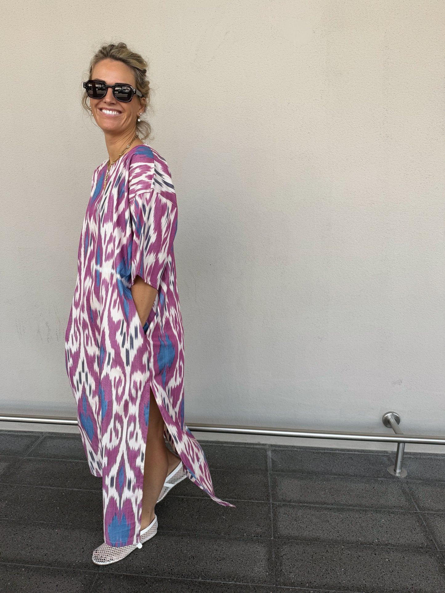 IKAT KAFTAN DRESS