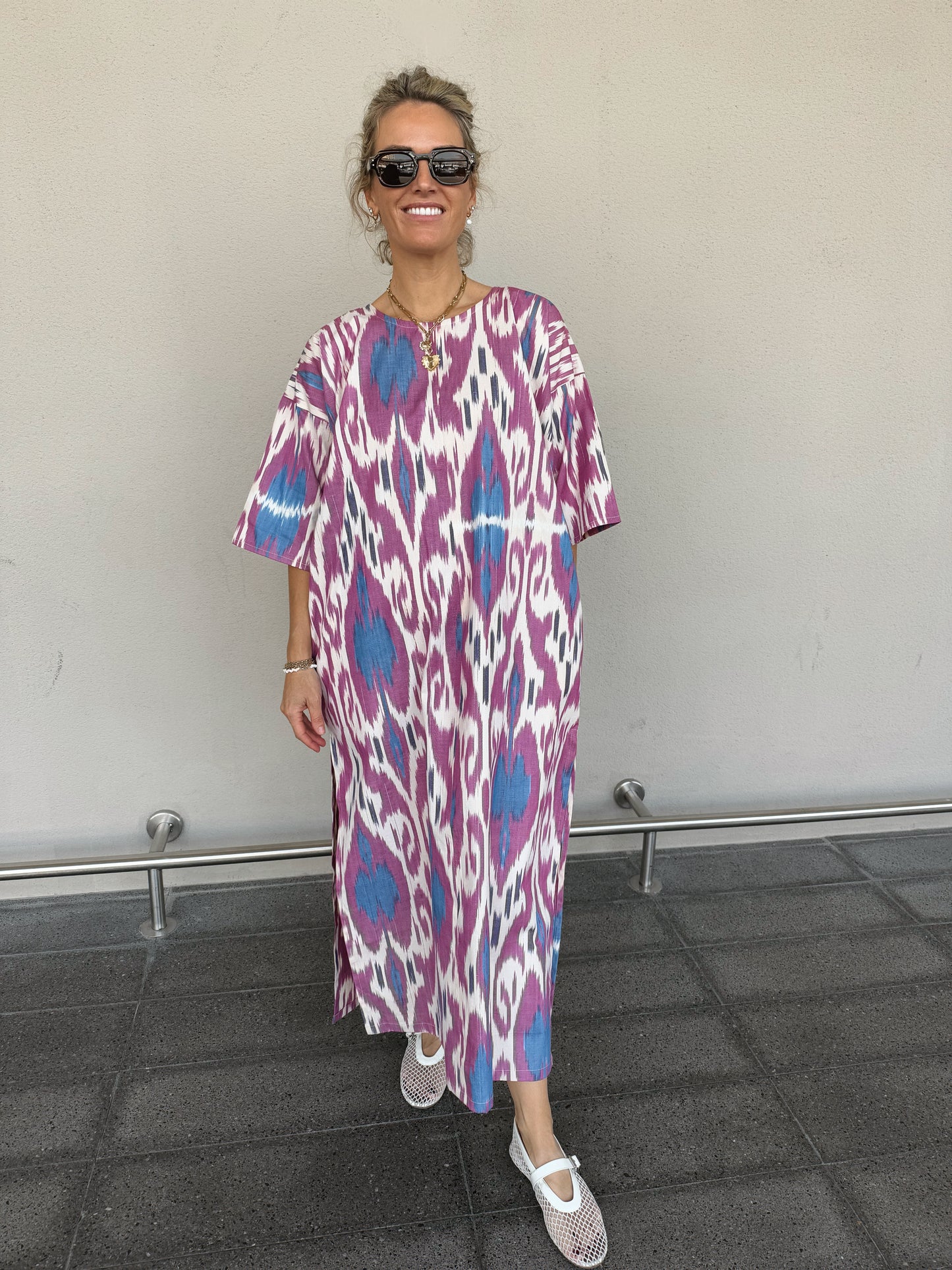 IKAT KAFTAN DRESS