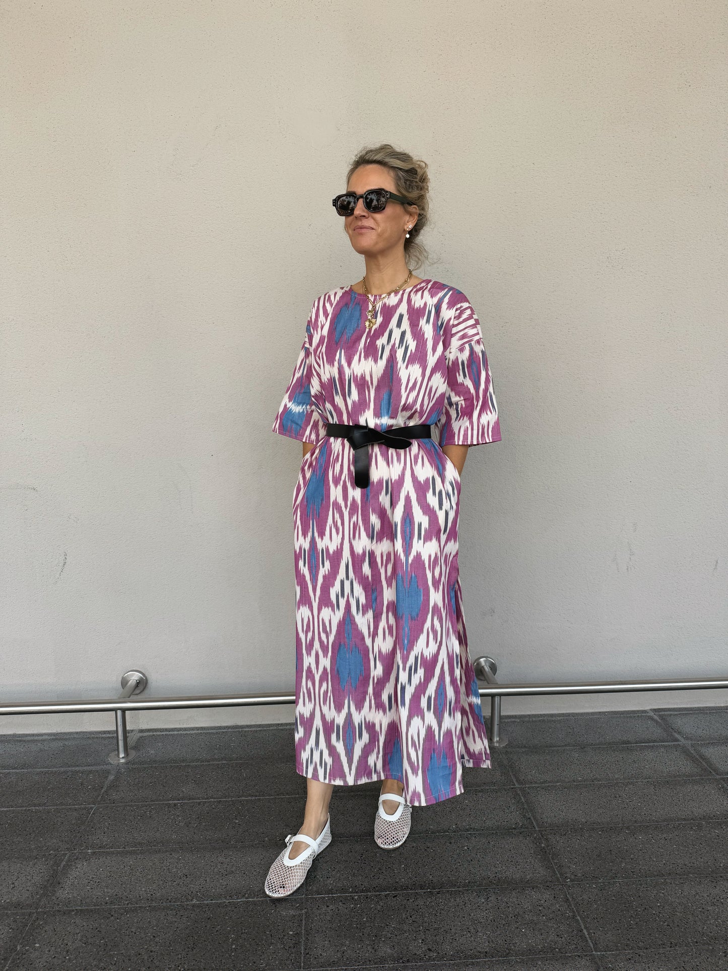 IKAT KAFTAN DRESS