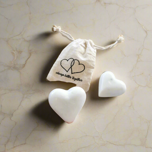 YOU & ME MARBLE HEARTS SET