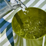 Atina Glassware - Olive/white