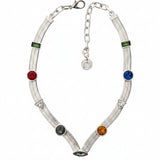 Luna Charm Necklace in Silver