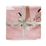 Bunnys Day Out Baby Blanket - Petal