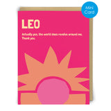 Leo Greeting Card