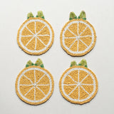Limone Beaded Coaster Set - Yellow