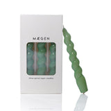 Spiral Taper Candle - Sage