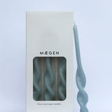 Twisted Taper Candle - Cornflower Blue