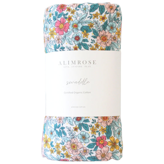 MUSLIN SWADDLE - FRENCH GARDEN