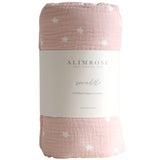 Muslin Swaddle - Starry Night Pink