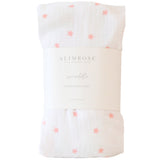 Muslin Swaddle - Pink Stars