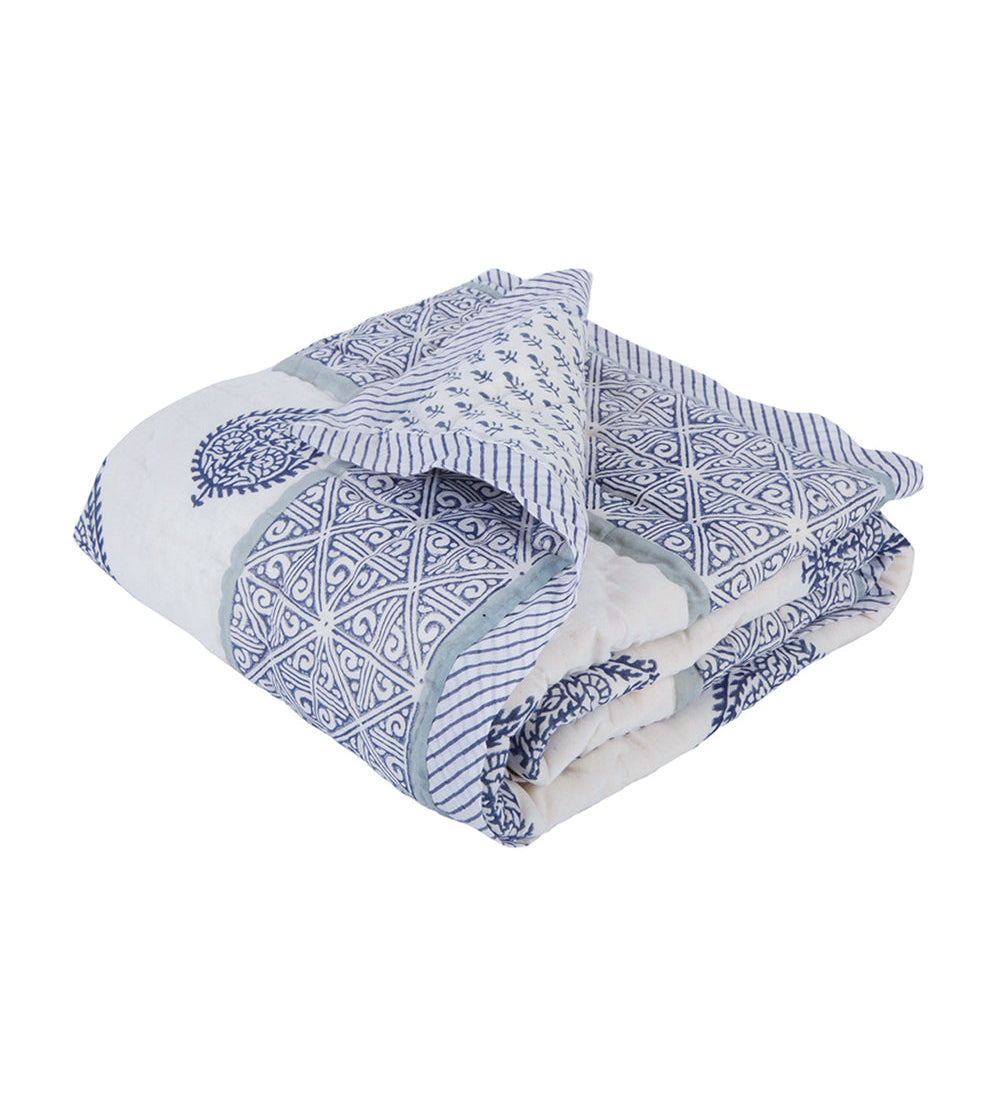 Fort Baby Hand Blockprinted Quilt
