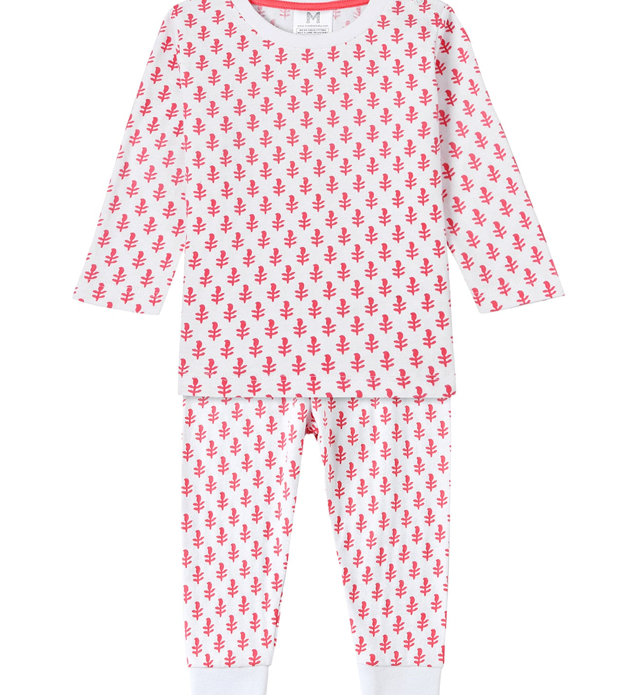Organic Kids Pyjama - Pink City