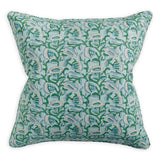 Marbella Emerald Linen Cushion - 55cm