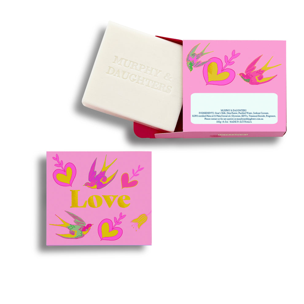 MESSAGE ON SOAP - LOVE (GERANIUM)