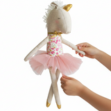 Yvette Unicorn Doll  - Rose Garden