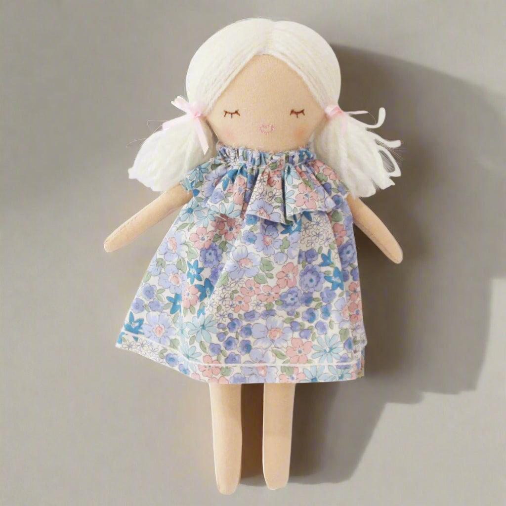 Mini Matilda Asleep Awake - Liberty Blue