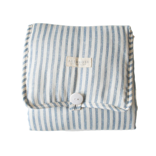 LITTLE TRAVELLER CHANGE MAT - CHAMBRAY STRIPE