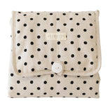 Little Traveller Change Mat - Black Linen Spot