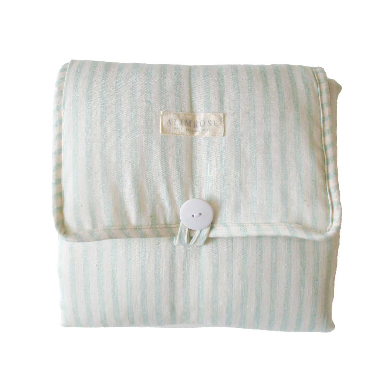 LITTLE TRAVELLER CHANGE MAT - SAGE STRIPE