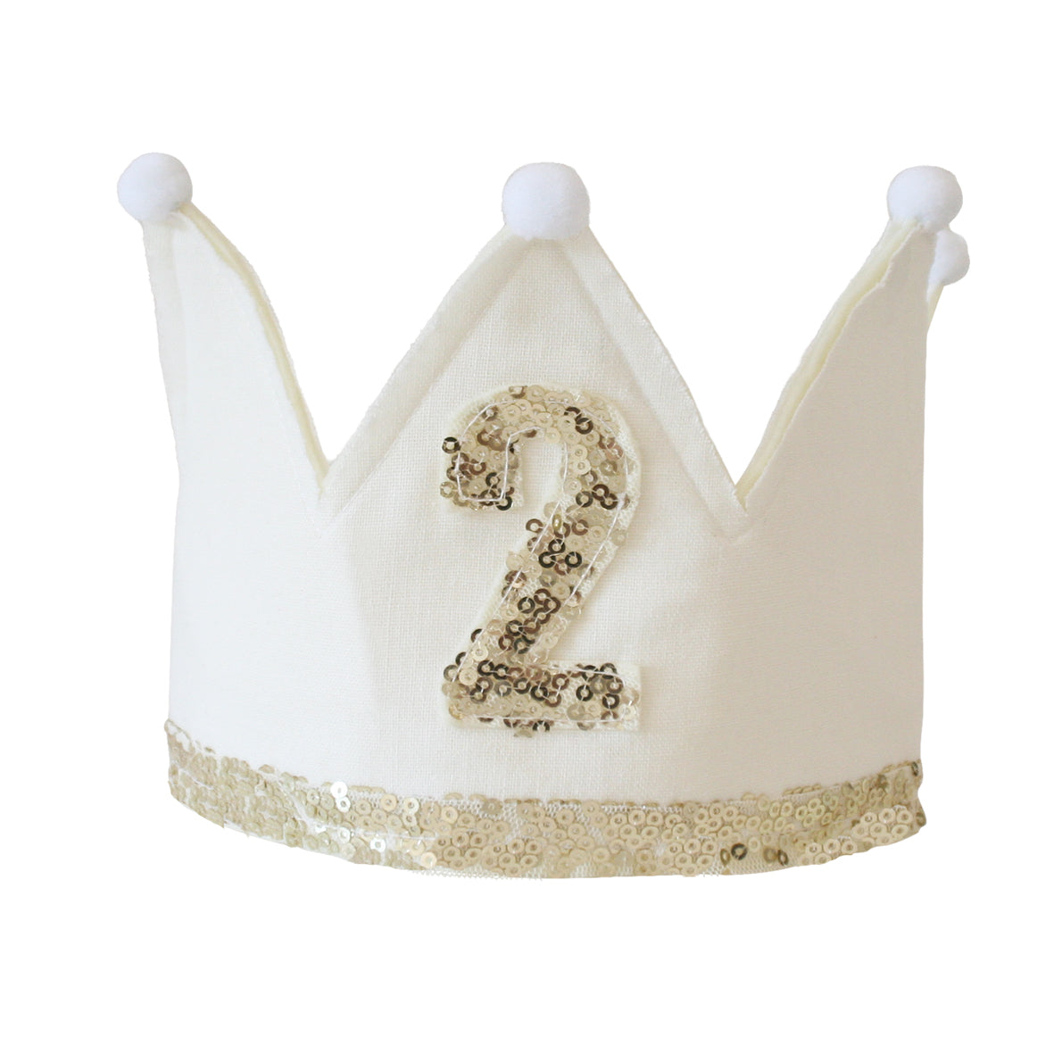 2ND BIRTHDAY CROWN - IVORY