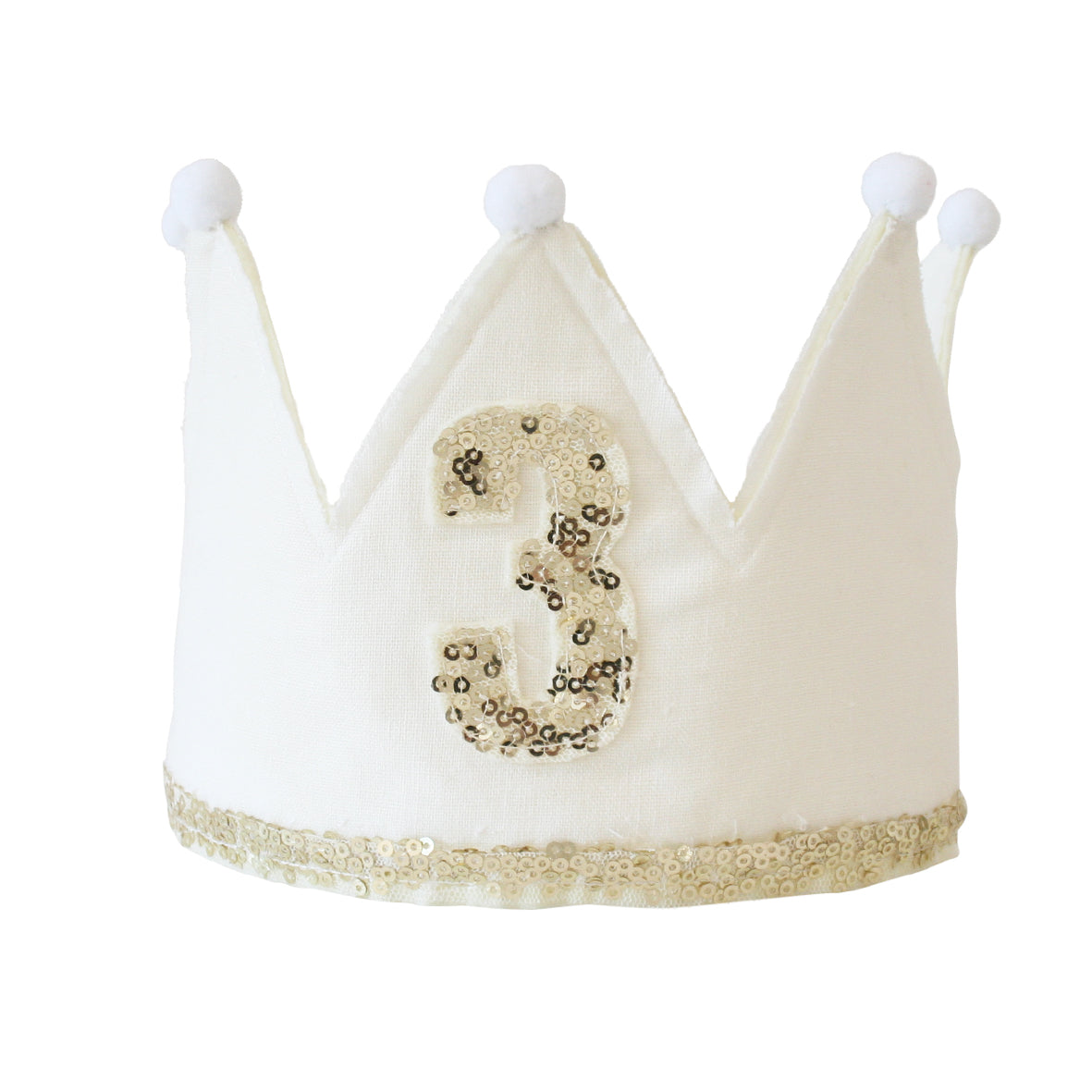 3RD BIRTHDAY CROWN - IVORY