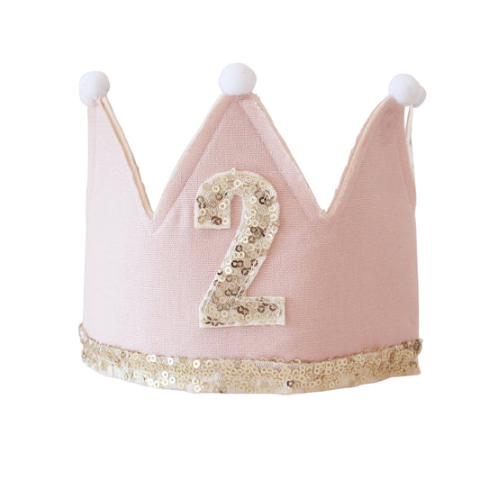 2ND BIRTHDAY CROWN - PINK