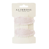 Hair Clip Set - Spot Pink