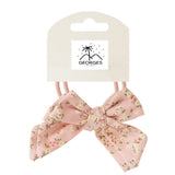 Bow Hair Tie Set - Posy Heart
